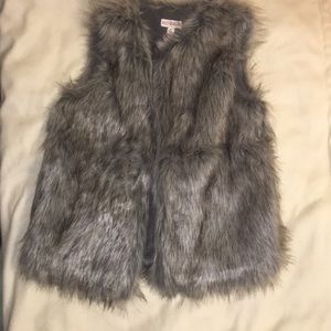Faux Fur Vest Long